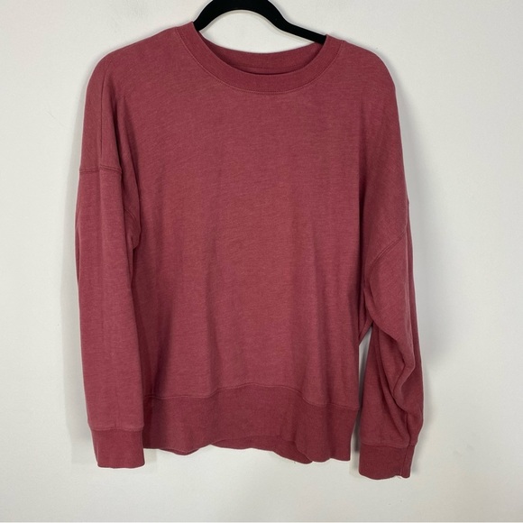 American Eagle Outfitters Tops - American Eagle Red Crewneck Sweatshirt Loungewear Athleisure